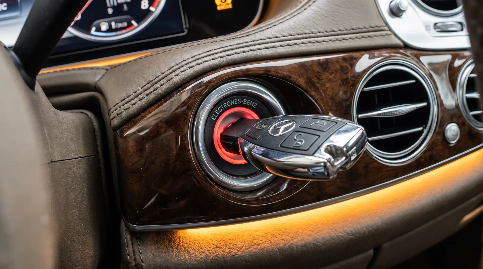 Mercedes-Benz electronic ignition switch (EIS) on the dashboard