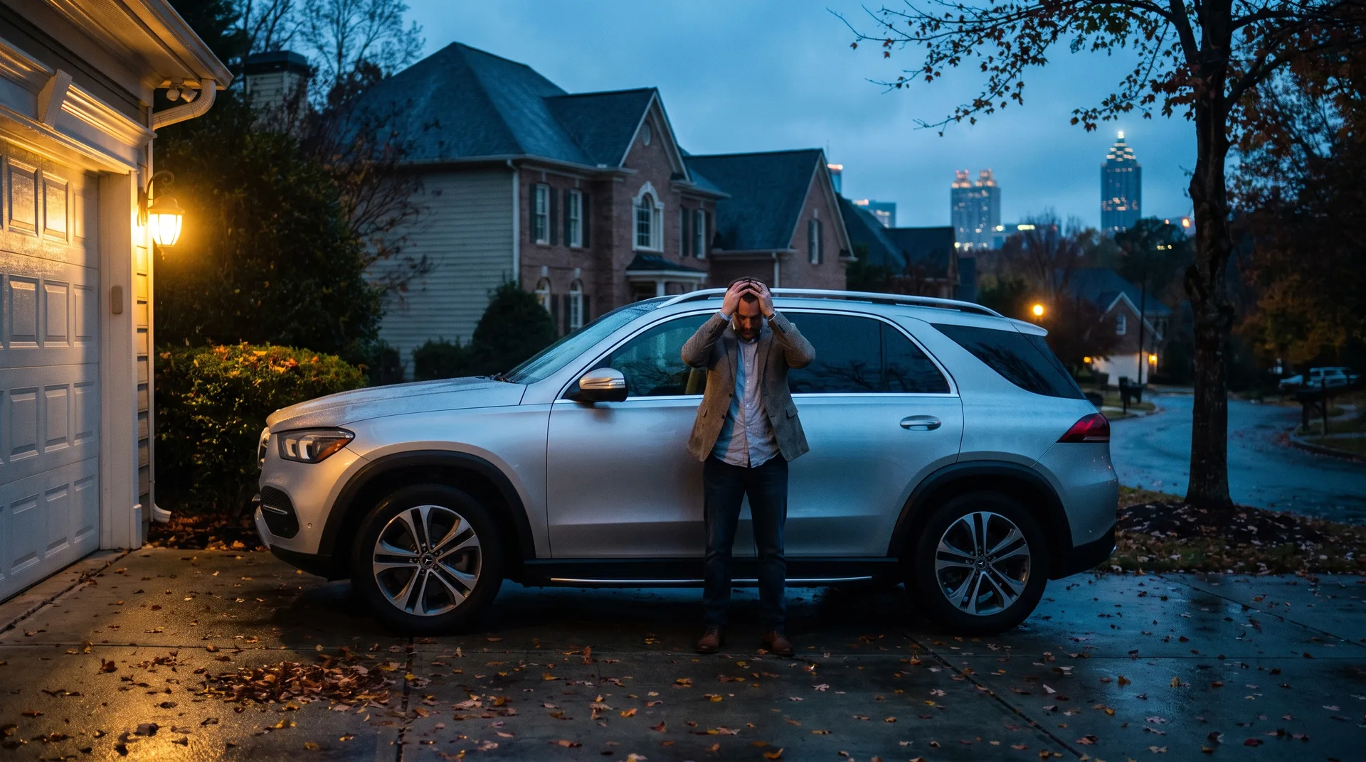Technician arriving to make a new key for a Mercedes-Benz with no key in Atlanta